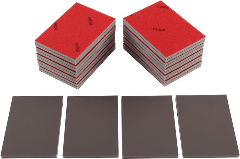 Langthering 24pcs 2500Grits Sanding Sponge, Wet and Dry 4"x3" Sanding Block, Reusable Sand Paper for Metal Wood Drywall Walls Stone Automotive Paint Plastic DIY (2500 Grits) - Image 1